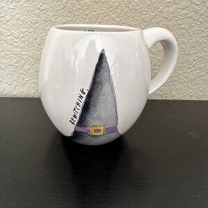 Rae Dunn Halloween My Magenta Coffee Mug “Have A Bewitching Day” Witch Hat